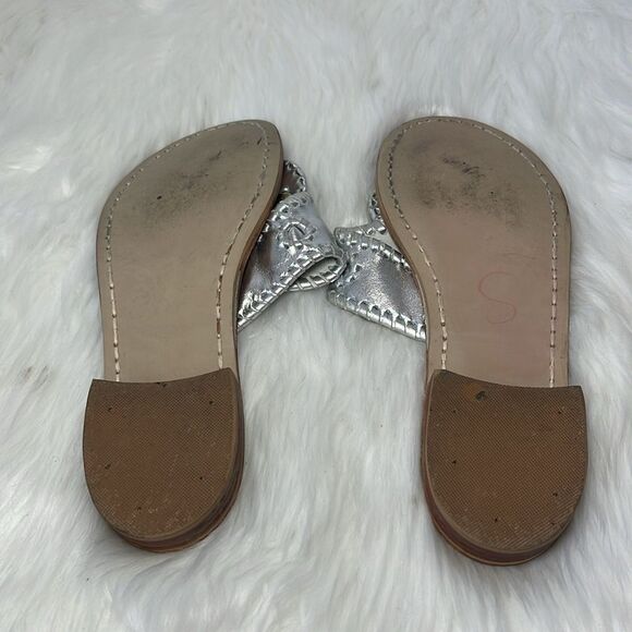 Jack Rogers Jack's Whipstitch Hamptons Slide Thong Sandals Sz 7 - Picture 7 of 7